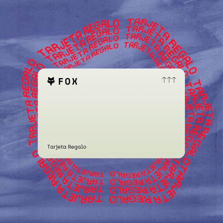 Fox Racing Gift Card with stylized text calling out Gift Cards